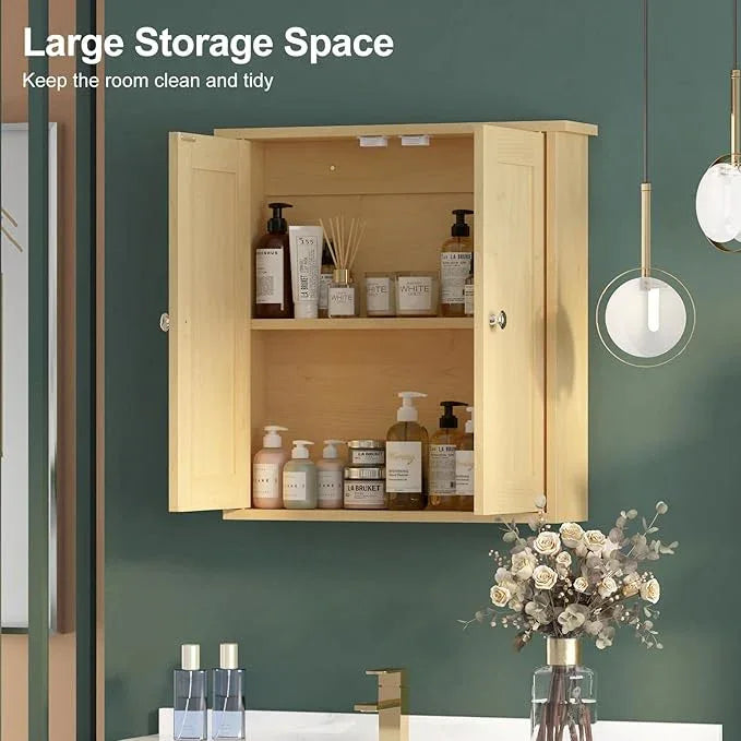 Bathroom Wall Cabinet,Medicine Cabinets for Bathroom Cabinet Wall Mounted,Medicine Cabinet Over Toilet Storage Cabinet,Surface Mount Medicine Cabinet for Laundry Room,Kitchen,22x23 - ModernBath
