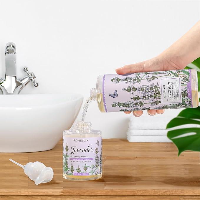 ROMIIE ZOI Foaming Hand Soap Refill, Lavender, Gentle & Moisturizing Formula, 1 L/ 33.8 FL OZ - ModernBath