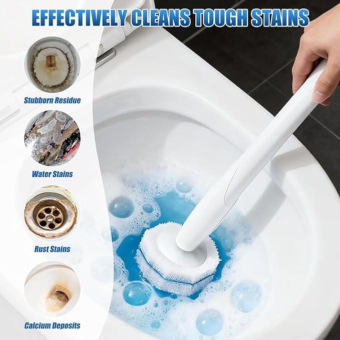 200PC Toilet Bowl Wand Refills, Replacement Heads for Bathroom Washroom Cleaning Pads, Disposable Toilet Brush Refills Compatible with Household Brushes Scrubbers Cleaning Refill Pads Local Stock - ModernBath