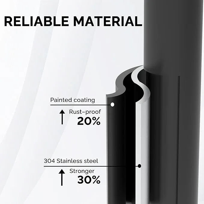 Freestanding Toilet Paper Holder Stand with Storage – Holds 4 Extra Rolls –Matte Black- Toilet Paper Holder for Bathroom – Sturdy Base, Classic Retro Style, Space-Saving Bathroom Storage - ModernBath