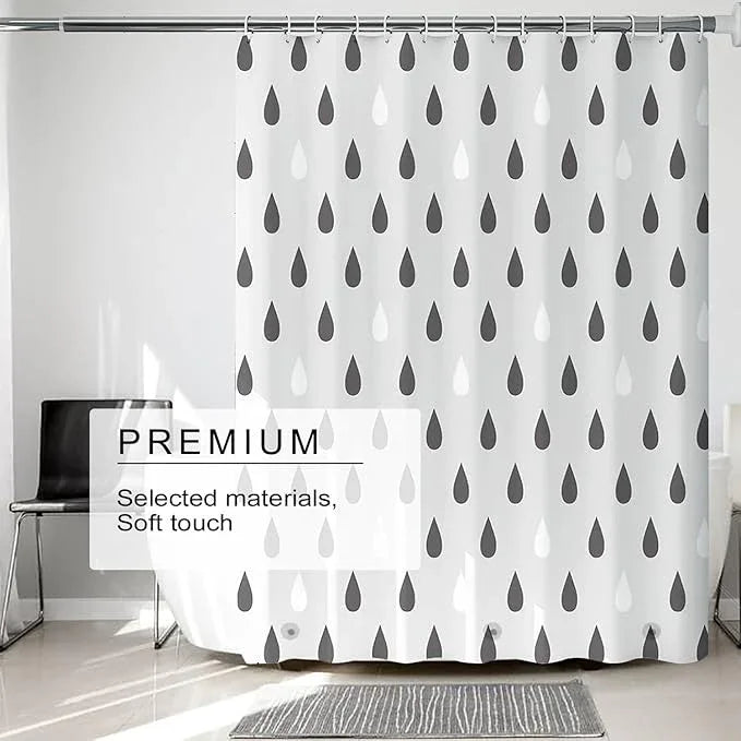 TIKABC Shower Curtain Liner, 4G PEVA Shower Liner, Plastic Waterproof Shower Curtains, 72x72 inch with Grommet Holes 3 Magnetic Weights - ModernBath
