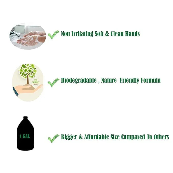 GreenFist Foaming Hand Soap Refills White Tea Scent Jug Foam Refill Made in USA, 128 ounce (1 Gallon) - ModernBath