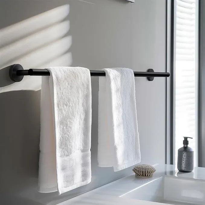 Bathroom Towel Bar, 33 Inch Towel Racks for Bathroom Wall Mounted, Heavy Duty Bathroom Towel Holder Organizer, Stainless Steel Home Towel Rod, Matte Black - ModernBath
