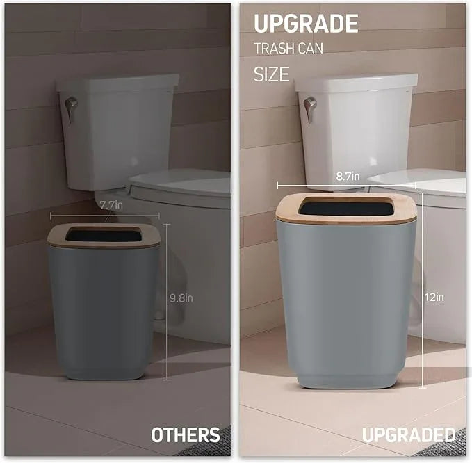 IMAVO Bathroom Accessories Set,Grey Bathroom Set,11 Pieces Bathroom Accessory Set,Trash Can for Bathroom Accessories Décor and Housewarming Gifts - ModernBath