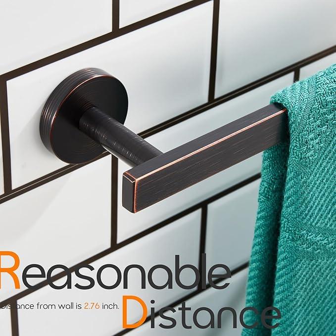 36 Inch Bathroom Towel Bar Bath Towel Rack Kitchen Towel Holder Long Towel Rails Wall Mounted SUS304 Stainless Steel Oil Rubbed Bronze AN4001ORB-L36 - ModernBath