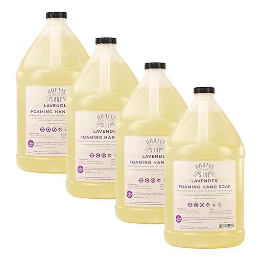 Adams Handmade Soap Liquid Foaming Soap 1 Gal - Lavender (Pack of 4) - ModernBath