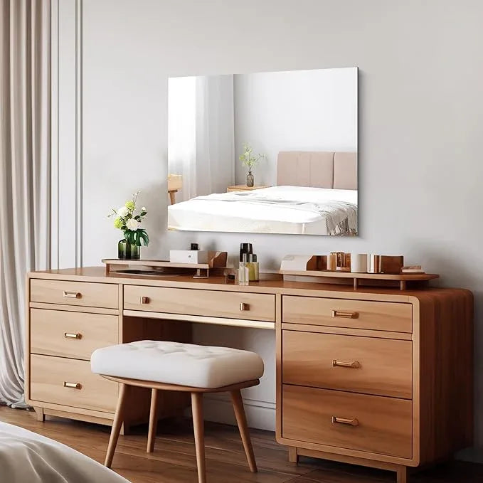 CILIBER Frameless Mirror, 24x30 Inch Bathroom Mirror for Wall, Rectangle Bathroom Vanity Mirrors with Polished Edge, Hangs Horizontally or Vertically for Bathroom, Bedroom and Living Room - ModernBath