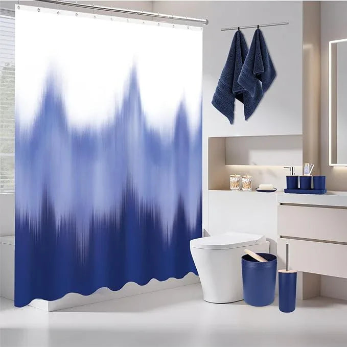 iMucci Bathroom Accessories Bathroom Sets with Shower Curtain, Bath Towel Set, Trash Can, Toilet Brush, Soap Dispenser, Bathroom Accessories Set Complete - ModernBath