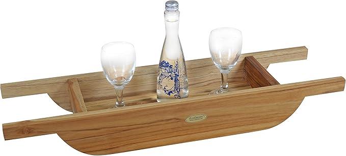 EcoDecors, 29 inch, Bath Tray for Tub, Bath Tub Tray Wood, Bathtub Table, Caddy for Bathtub in Natural Teak - ModernBath
