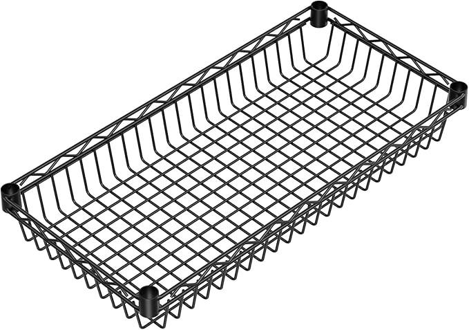 SINGAYE Shelf Closet Wire Shelving：Adjustable Metal Unit for Laundry Room Organization Bathroom Kitchen Home Storage with Wheels Pantry Rack Shelves - ModernBath