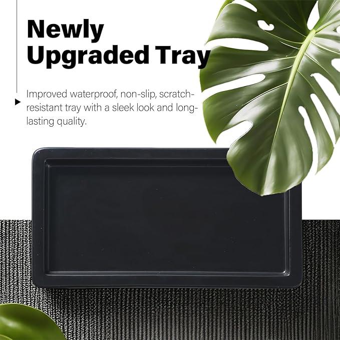 Prus Waso Black Soap Dispenser for Kitchen Sink, Hand and Dish Soap Dispenser with Stainless Steel Pump, Perfect for Gold Kitchen Accessories. (Gold & Black) - ModernBath