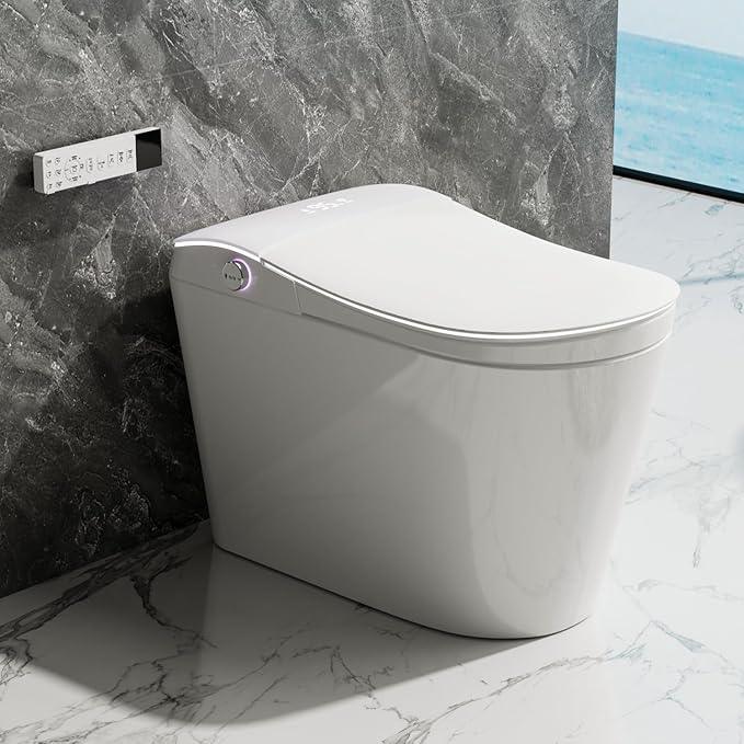 TOTTE One-Piece Smart Toilet, Premium Care with Women's Front Wash, Auto Open Lid, Instant Warm Water & Warm Air Dryer, Self-Cleaning Technology, Built-in Aroma System, Japanese Toilets - ModernBath