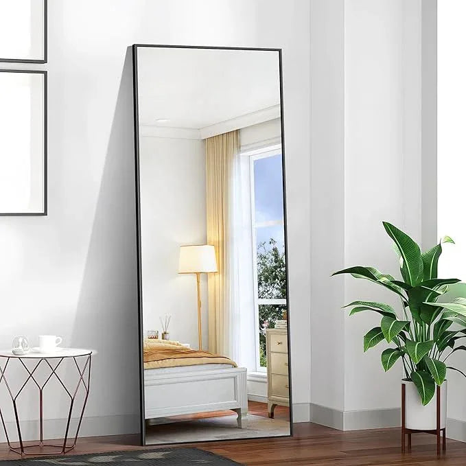 KOCUUY 72x30 Inch Large Black Wall Mounted Mirror,Aluminum Framed Decorative Rectangular Bathroom Mirror for Wall Over Sink,Vanity Mirror for Bedroom Living Room Bathroom,Functional Oversized Mirror - ModernBath