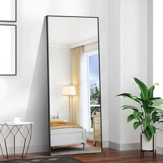 KOCUUY 72x30 Inch Large Black Wall Mounted Mirror,Aluminum Framed Decorative Rectangular Bathroom Mirror for Wall Over Sink,Vanity Mirror for Bedroom Living Room Bathroom,Functional Oversized Mirror - ModernBath