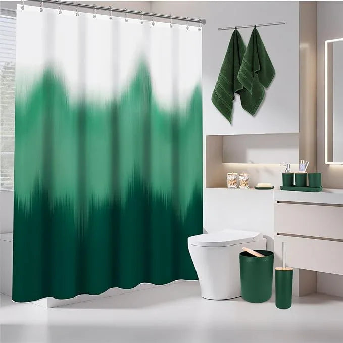 iMucci Bathroom Accessories Bathroom Sets with Shower Curtain, Bath Towel Set, Trash Can, Toilet Brush, Soap Dispenser, Bathroom Accessories Set Complete - ModernBath