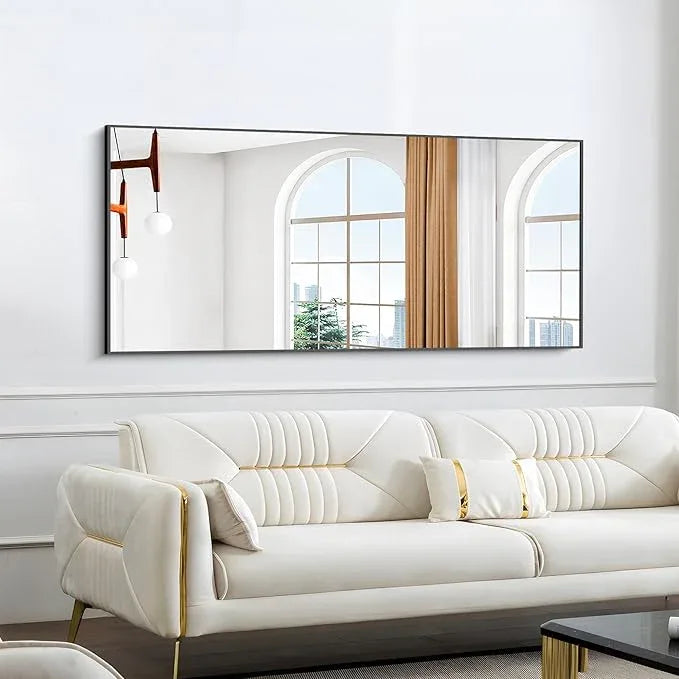 KOCUUY Bathroom Mirror, 30x60 Inch Large Black Mirrors for Wall, Rectangle Long Vanity Mirror with Aluminum Frame Modern Home Decor for Bathroom, Living Room, Entryway, Hang Horizontal/Vertical - ModernBath