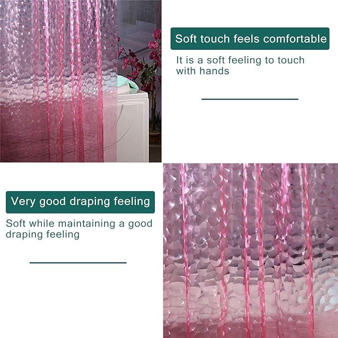 LQFMEHOT Eva Shower Curtain Liner, White Grid 5G Shower Liners with 12 Rustproof Metal Grommets and Weighted Magnets, Waterproof Duty for Bathroom 72 x 72 - ModernBath