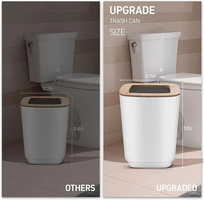 IMAVO Bathroom Accessories Set,White Bathroom Set,11 Pieces Bathroom Accessory Set,Trash Can for Bathroom Accessories Décor and Housewarming Gifts - ModernBath