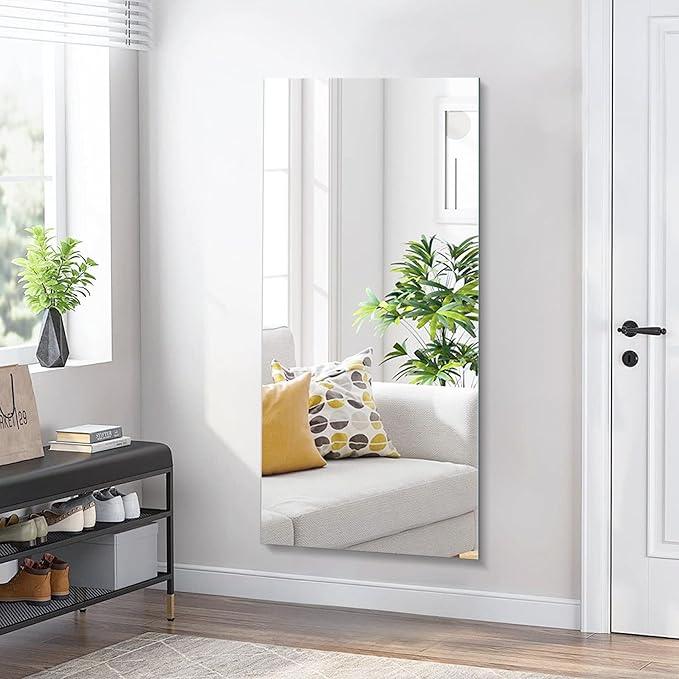KOCUUY Large Frameless Mirror, 60x30 Inch Rectangle Bathroom Vanity Mirror for Over Sink, Upgraded Shatterproof Unframed Design for Bedroom, Living Room, Entryway - ModernBath