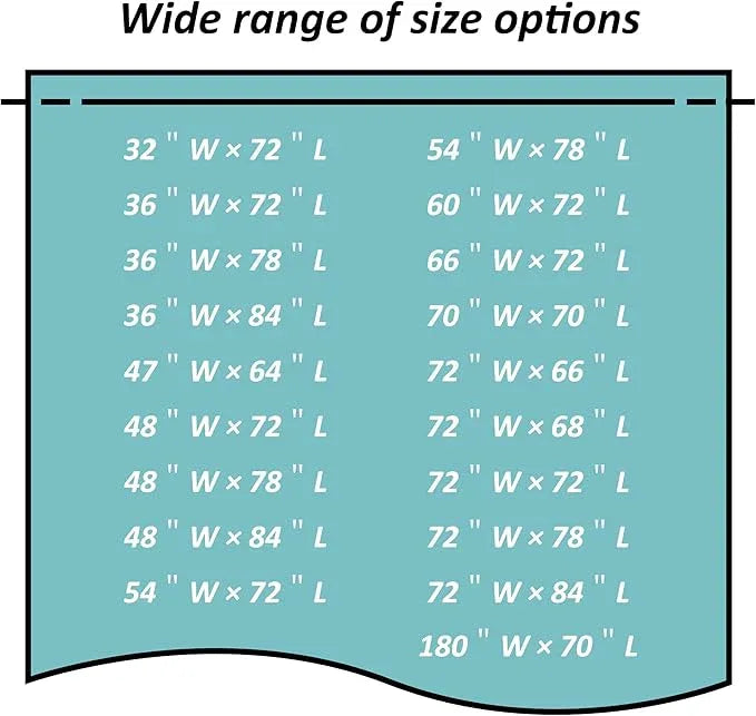 Mrs Awesome 60x72 Shower Curtain Liner with 6 Magnets Clear PEVA, 10 Hole Thick Plastic Shower Curtain for Bathroom, Waterproof, 60 x 72 inches, Clear - ModernBath