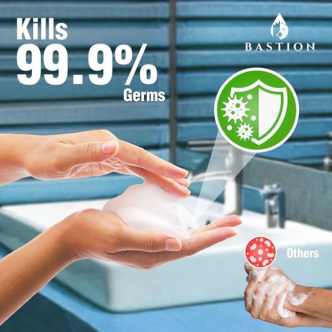Bastion Foaming Antibacterial Hand Soap: Pina Colada Scented Refill 4 GallonS (512 oz) Bulk Hand Wash - ModernBath
