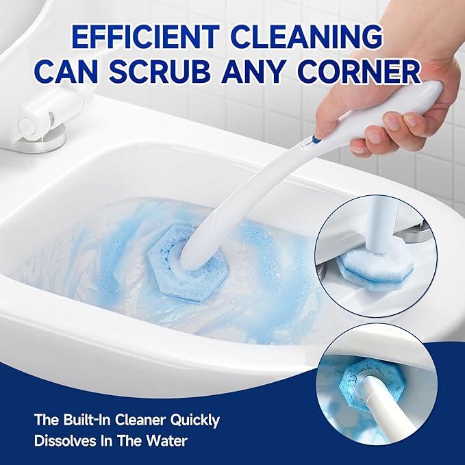 EZHERS 20 Count Toilet Wand Refills Compatible for Toilet Wand, 5X Cleaning Power Bathroom Scrubber Refill & High-Density Disposable Brush Scrubber - No Falling Apart, Instant Foam Cleaning - ModernBath