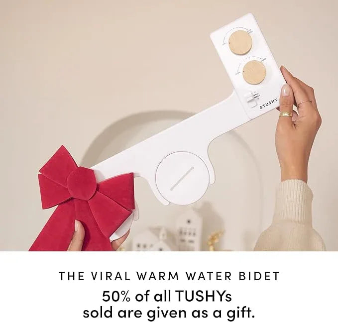 TUSHY 3.0 Spa Bidet Attachment. Cool to Warm Water. It's Time to Replace Toilet Paper, Fresh Water Spray (Requires Sink Access for Optional Temperature Control), Bamboo - ModernBath