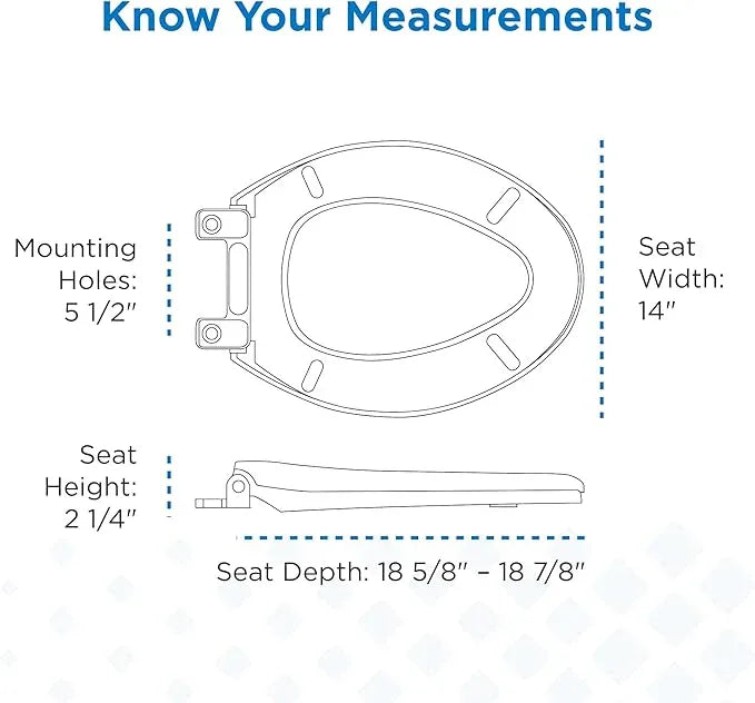 Gerber Elongated Toilet Seat with Cover, Standard Close, Quick & Easy Install, Heavy-Duty Plastic, Adjustable Fit for Standard Elongated Toilets, Durable & Fade-Resistant, White G0099216 - ModernBath