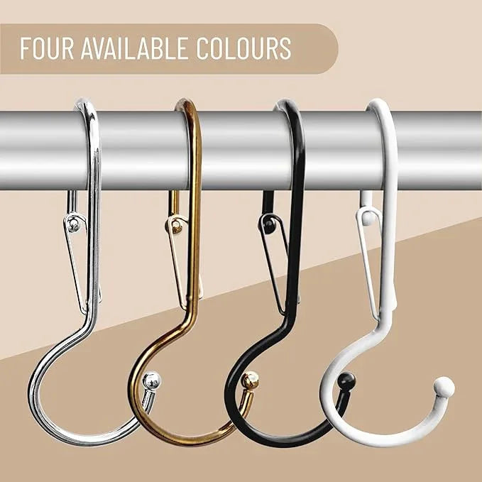 Blau Marité 6 Purse Hanger for Closet. Tote Hanger. S-Shaped Hooks S Hooks Twist Design. Anti Drop S-Shaped Hook for Hanging Handbags with Safety Buckle to Prevent Falls. Heavy Duty. (White, Twisted) - ModernBath
