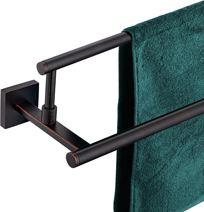KOKOSIRI Towel Bars 20-Inch Bathroom Towel Holder Oil Rubbed Bronze Bath Towel Rails Kitchen Racks for Cabinet Stainless Steel B5009ORB-L20 - ModernBath