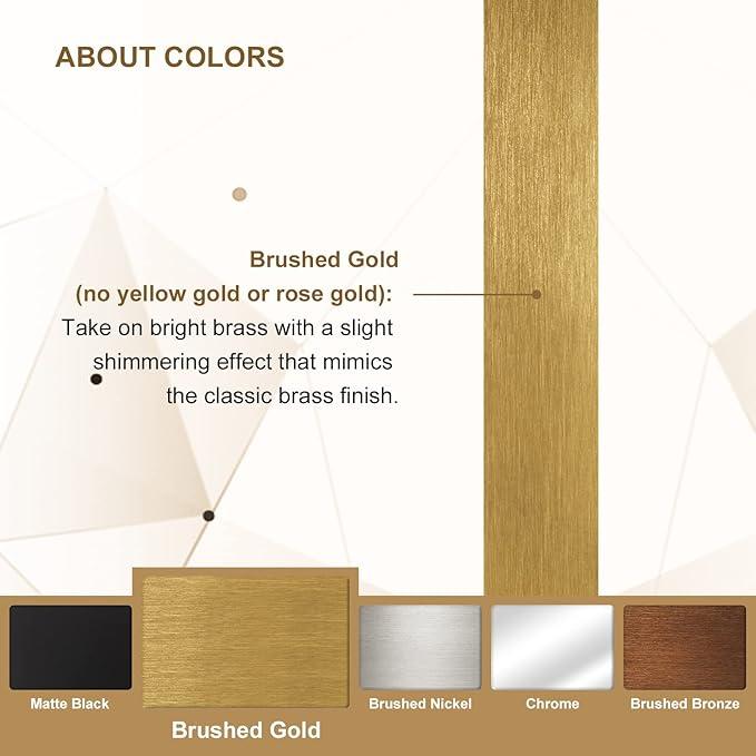 ANDY STAR Gold Oval Mirrors for Bathroom, 20x28 Inch Brushed Gold Stainless Steel Metal Framed Oval Wall Mirror, Modern Vanity Mirror Wall Mount Horizontal or Vertical - ModernBath