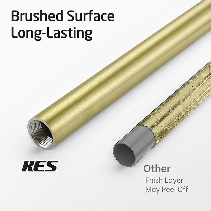 KES Free Standing Bathroom Toilet Paper Roll Holder, Toilet Paper Holder Stand with Weighted Base SUS304 Stainless Steel Brushed Gold, BPH286S1B-BZ - ModernBath