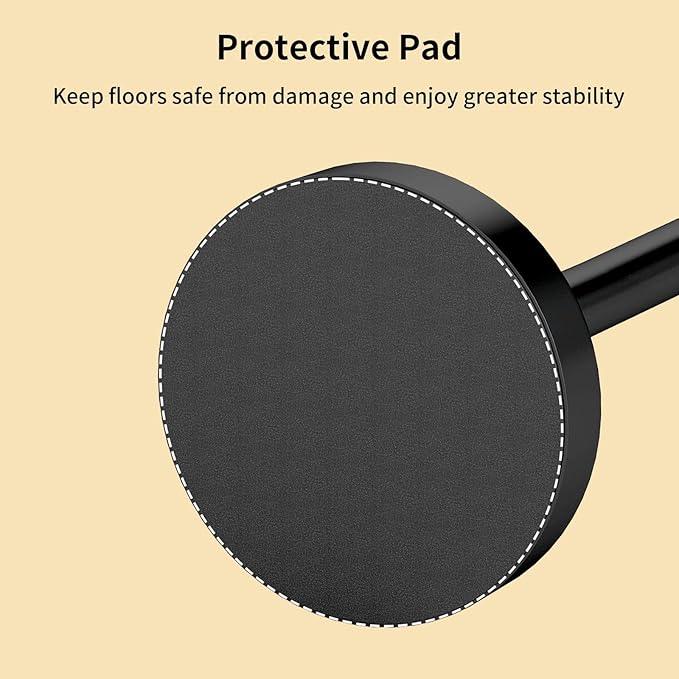 YUMORE Heavy Weighted Toilet Paper Holder Stand, No Drill Freestanding Bathroom Tissue Roll Stand, Stable Floor Standing Paper Roll Dispenser for Bathroom, Bedroom, Vanity - ModernBath