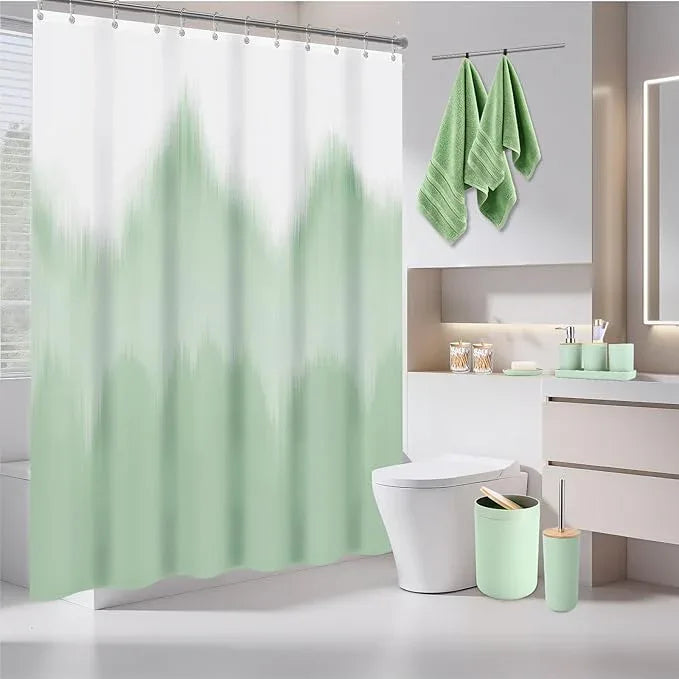 iMucci Bathroom Accessories Bathroom Sets with Shower Curtain, Bath Towel Set, Trash Can, Toilet Brush, Soap Dispenser, Bathroom Accessories Set Complete - ModernBath