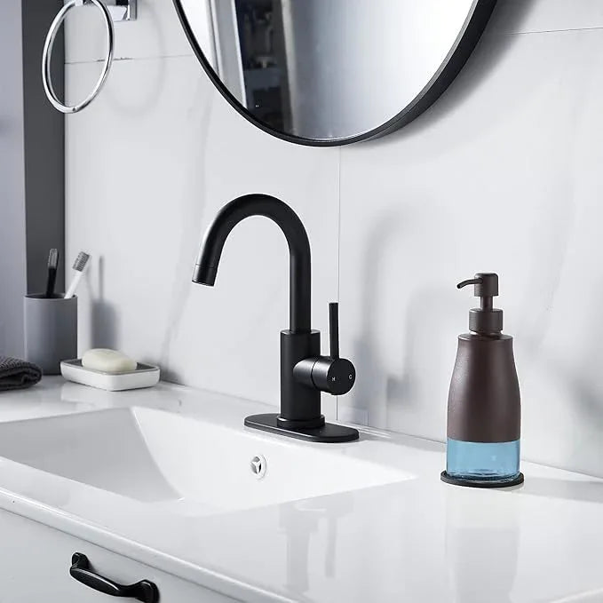 Gaussra Bronze Soap Dispenser with Coaster and Stickers, Stainless Steel and Glass Bottle Hand Pump Dispenser, Refillable Liquid Hand Soap Dispenser for Bathroom & Kitchen (11OZ / 320ML) - ModernBath