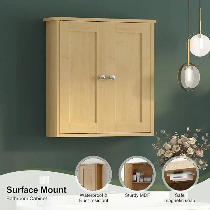 Bathroom Wall Cabinet,Medicine Cabinets for Bathroom Cabinet Wall Mounted,Medicine Cabinet Over Toilet Storage Cabinet,Surface Mount Medicine Cabinet for Laundry Room,Kitchen,22x23 - ModernBath