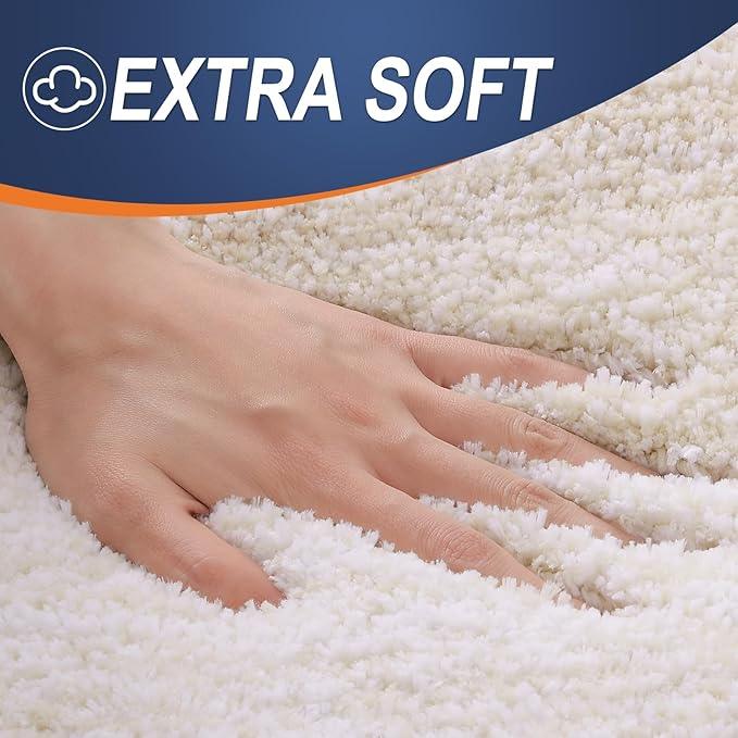 OLANLY Bathroom Runner Rugs 47x17, Extra Soft Absorbent Microfiber Bath Rugs, Rubber Backing, Quick Dry, Washable Bath Mats for Bathroom Floor, Tub and Shower, Home Decor Accessories, Light Beige - ModernBath