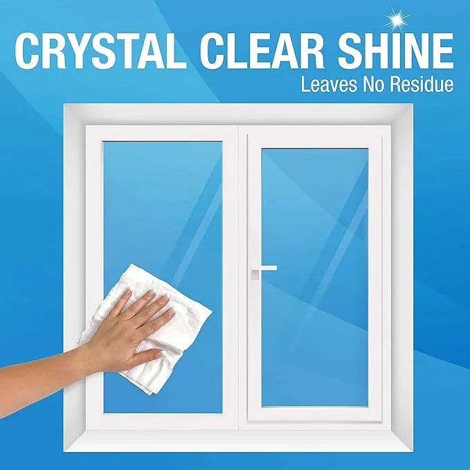 MiracleWipes for Glass, Disposable and Streak Free Cleaning Wipes for Mirrors, Windows, Kitchen, Home, and Auto- 60 Count - ModernBath
