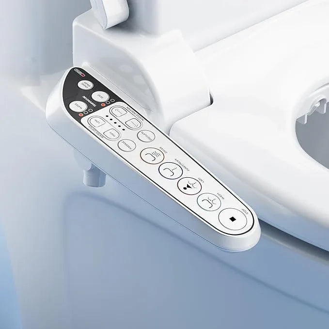 Lotus Bidet Seat ATS-909 Round with Enema Wash (Purestream) for constipation relief, Heated Seat, Multi Modes Wash, Air Dryer, Deodorizer, Easy DIY Installation, Made in Korea - ModernBath