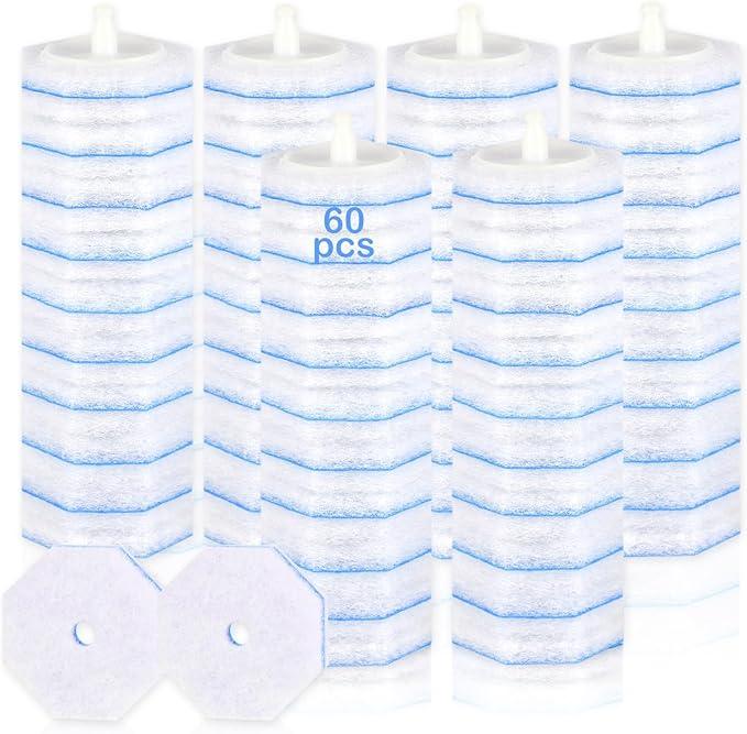 SVPSNUMSI 60 Count Disposable Toilet Wand Refills for Toilet Wand, 5X Cleaning Power Scrubber Refill, Bathroom Cleaning Supplies, No Falling Apart, Fresh Fragrance - ModernBath