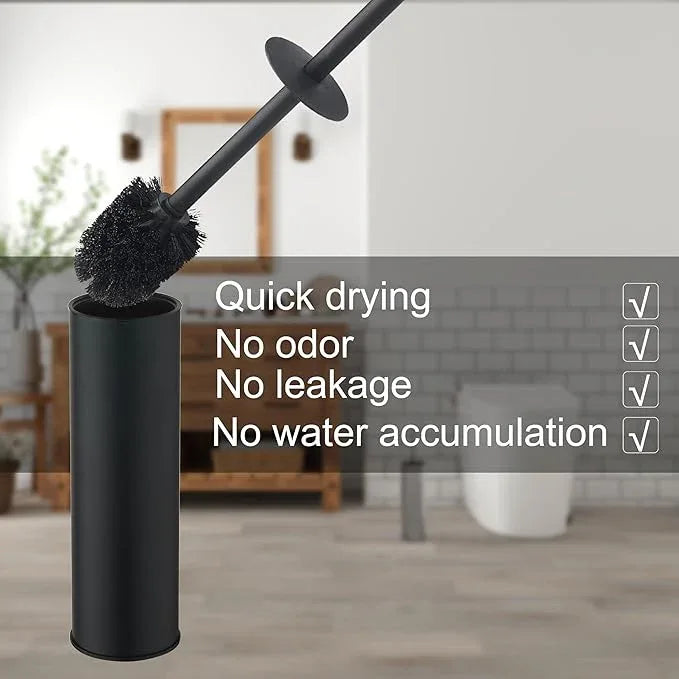 KLDKLD Toilet Brush and Holder Set Premium Material Toilet Bowl Cleaner Free Standing Toilet Bowl Brush and Holder - ModernBath