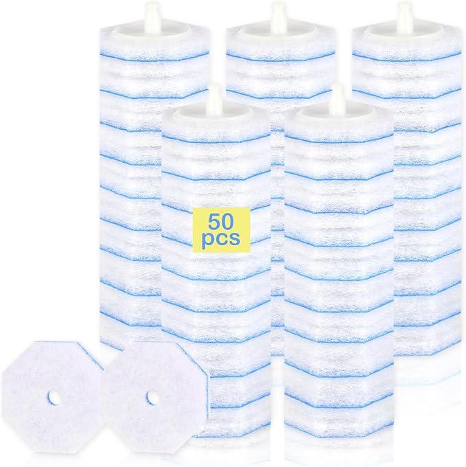 50 Count Toilet Wand Refills for Clorox - Upgrade Fiber Toilet Brush, 5X Cleaning Power Toilet Scrubber Refill, Compatible with Clorox Toilet Wand Refills, No Falling Apart | Fresh Fragrance - ModernBath