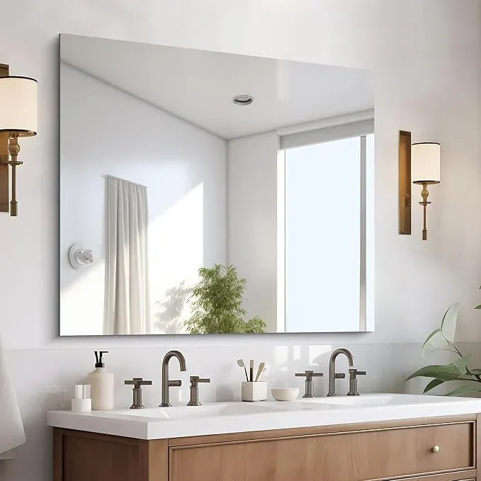 CILIBER Frameless Mirror, 36x40 inch Bathroom Mirrors for Over Sink, Large Frameless Wall Mirror, Upgraded Shatterproof Vanity Mirror with Polished Edge for Bathroom,Bedroom,Living Room and Entryway - ModernBath
