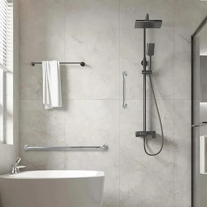 Rackickyer Shower Grab Bar, 2 Pack 39.4 Inch Bathroom Grab Bar, 1.25" Diameter 304 Stainless Steel Anti-Slip Grab Bars for Bathtubs and Showers, Handicap Shower Grab Bar for Seniors Elderly - ModernBath