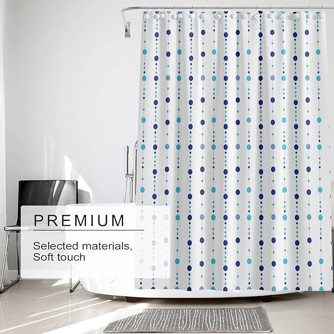 TIKABC Shower Curtain Liner, 4G PEVA Shower Liner, Plastic Waterproof Shower Curtains, 72x72 inch with Grommet Holes 3 Magnetic Weights - ModernBath