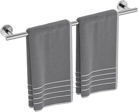 24 Inch Brushed Nickel Towel Bar, Thicken Towel Rack for Bathroom Wall Mounted, SUS304 Stainless Steel Towel Rod, Modern Home Decor (Total Length 26 Inch) - ModernBath