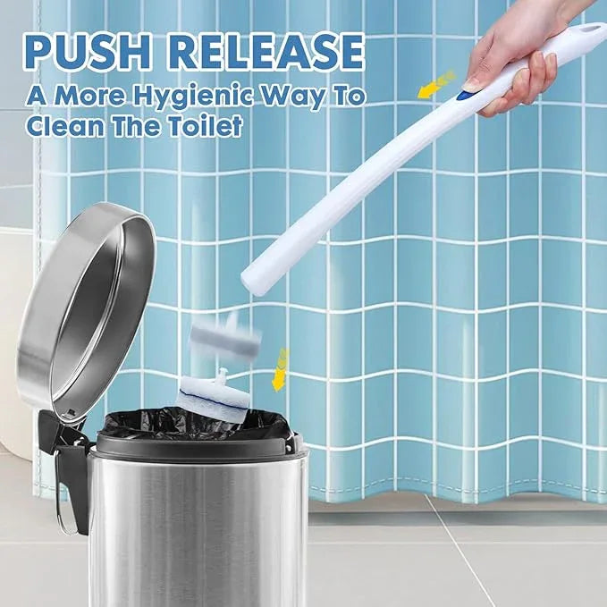COBETE Disposable Toilet Brush Wand 2 Kit with 40 Refills, Efficient Deep Scrubbing Toilet Bowl Cleaner Wand for Bathroom Toilet Cleaning - ModernBath