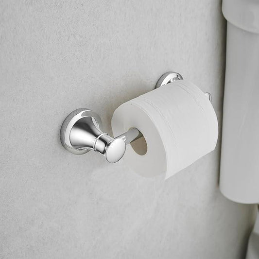 RUMOSE Toilet Paper Roll Holder Bathroom Flexible Pivoting Tissue Handle on Wall Mounted Polished Chrome Rustproof Toilet Tissue Roll Holder,Stainless Steel - ModernBath