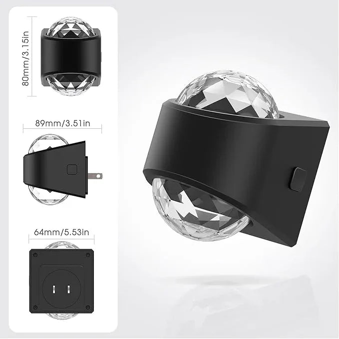 Night Lights Plug into Wall, Star Projector for Bedroom, Night Light Projector for Kids, 9-Color RGB Galaxy Nightlight with Dusk to Dawn Sensor for Bathroom, Home Gaming Room Decor Gifts - ModernBath
