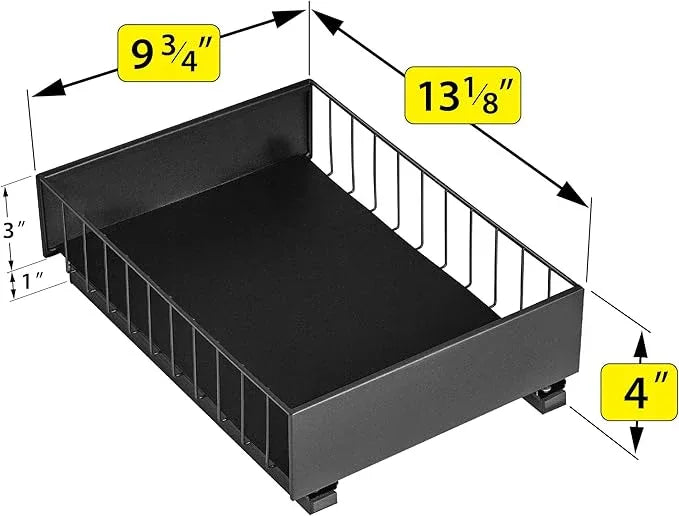 LYNK PROFESSIONAL® Pull Out Cabinet Organizer, 10" x 14" Single Tier Slide Out Drawers for Kitchen Cabinets - Sliding Pull-Out Pantry Shelves – Home Shelf Organizers - Lifetime Ltd. Warranty, Black - ModernBath